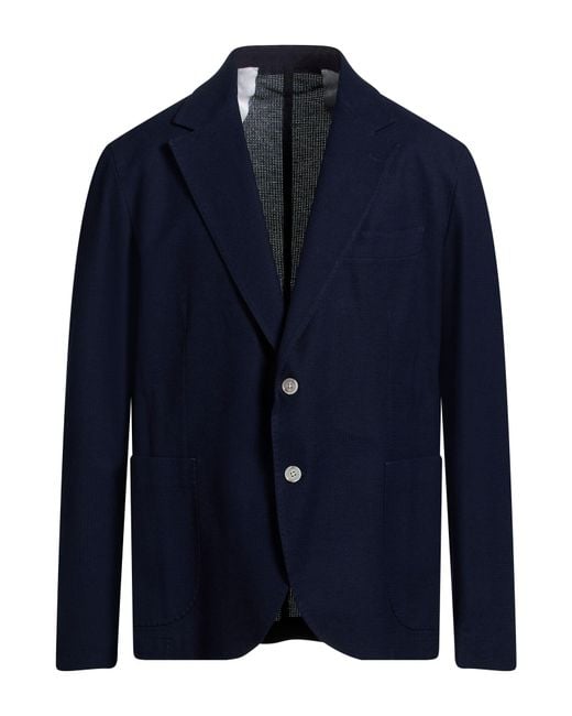 Barba Napoli Blue Midnight Blazer Cotton for men