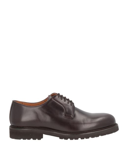 BERWICK 1707 Brown Lace-Up Shoes Leather for men