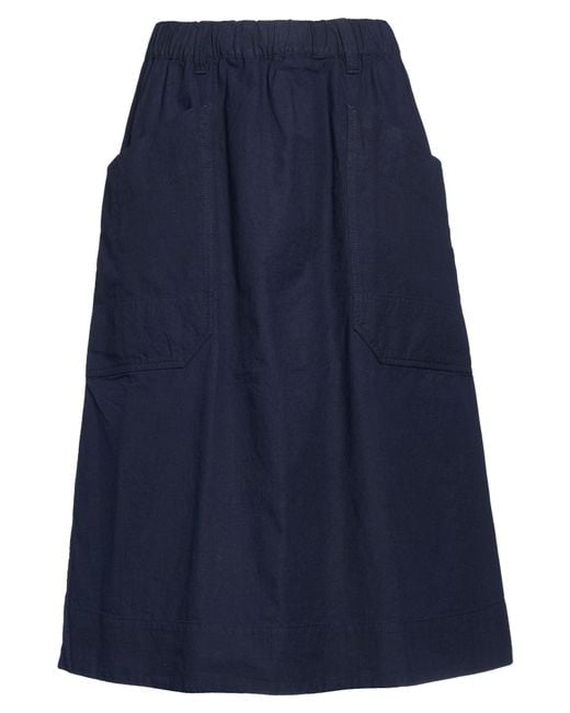 MHL by Margaret Howell Blue Midi Skirt