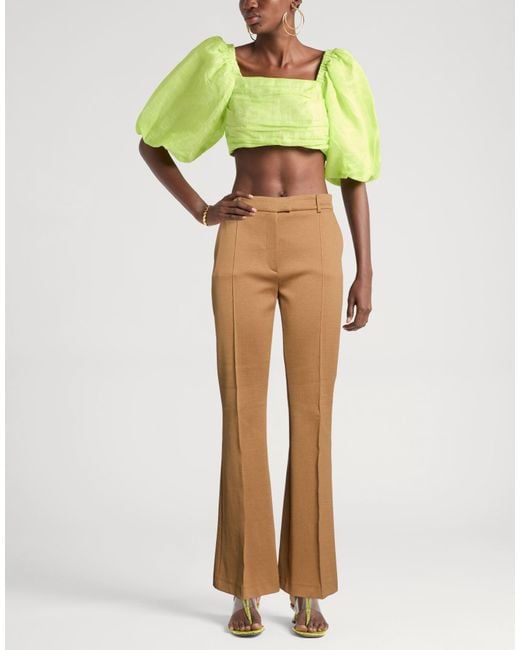 Paul & Joe Natural Camel Pants Cotton, Polyamide, Elastane
