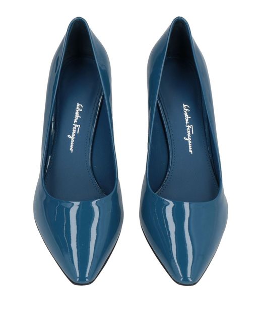 Ferragamo Blue Pumps