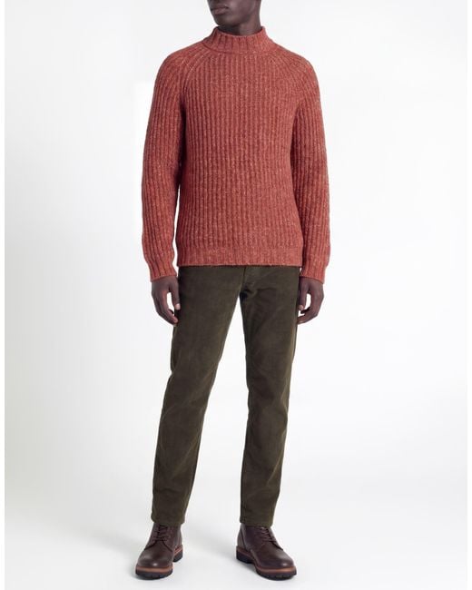 Irish Crone Red Turtleneck Virgin Wool, Polyamide, Polyester, Polyacrylic for men