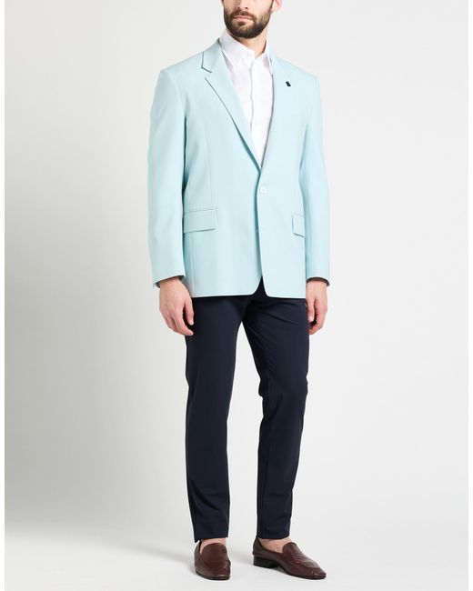 Lardini Blue Blazer Polyester, Wool, Elastane for men
