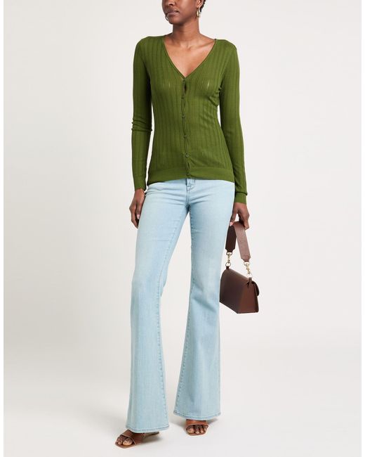 Majestic Filatures Green Cardigan