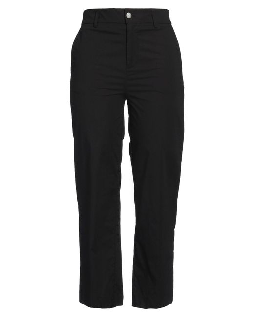 .., merci italia Black Pants Cotton, Elastane