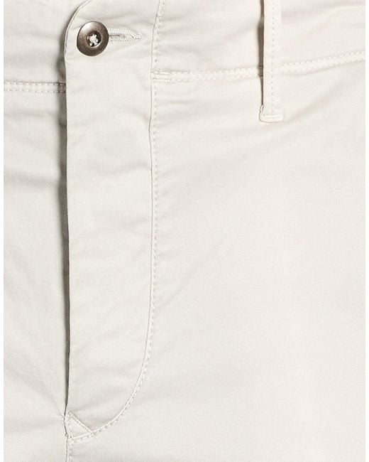 Incotex White Pants Cotton, Elastane for men