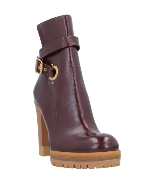 Chloé Brown Ankle Boots