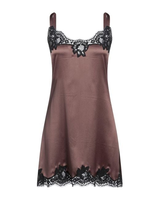 Dolce & Gabbana Brown Slip Dress