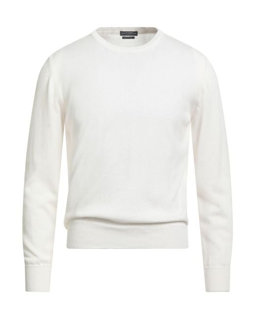 Ballantyne White Sweater Cotton for men