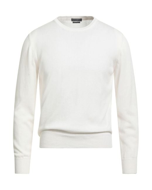 Ballantyne White Sweater Cotton for men