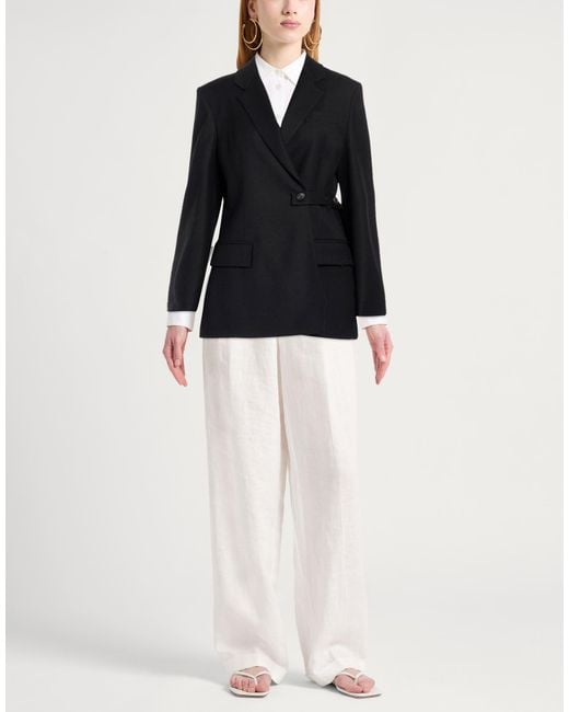Tela Black Blazer Virgin Wool, Elastane