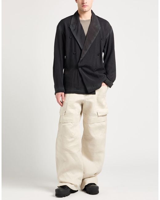DIESEL Black Blazer Rayon, Nylon for men