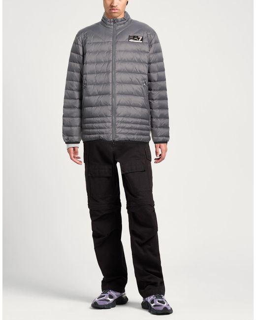 EA7 Gray Puffers for men