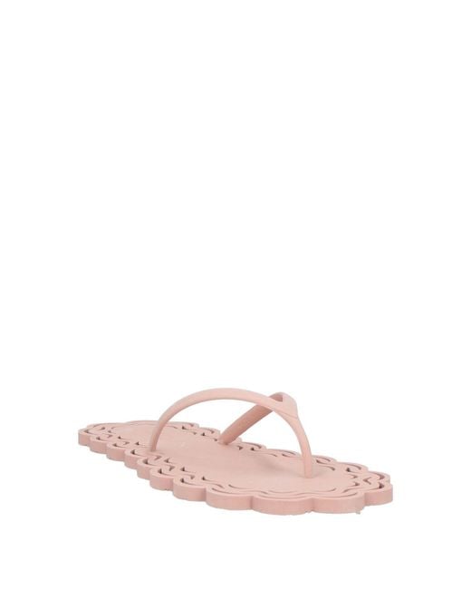 Carlotha Ray Pink Thong Sandal Natural Rubber