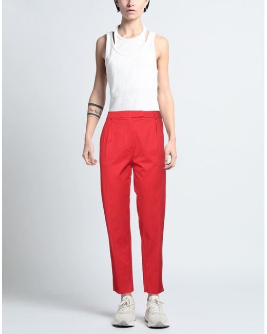 Max Mara Red Pants