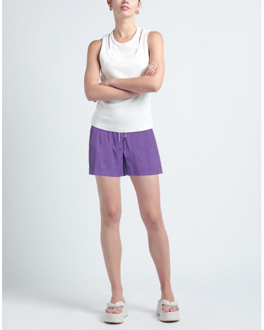 Patrizia Pepe Purple Shorts & Bermuda Shorts