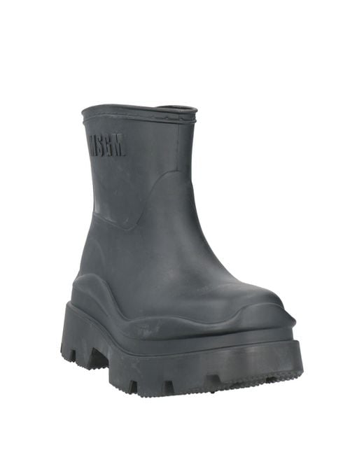 MSGM Gray Ankle Boots