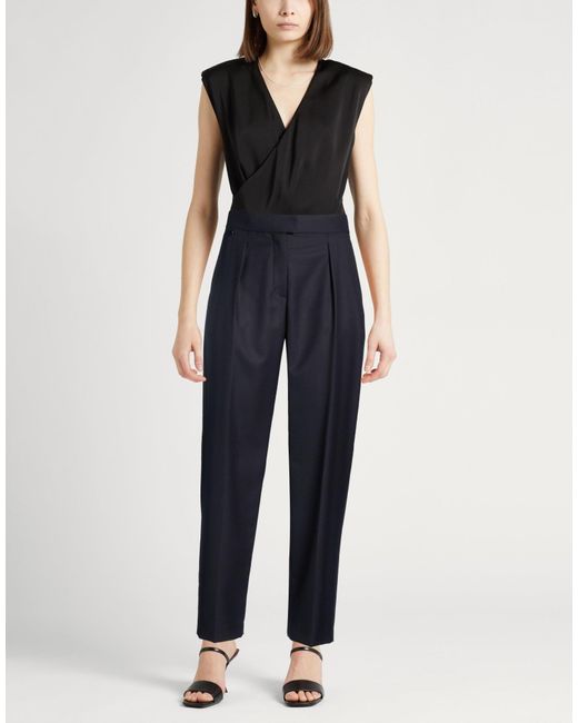 Agnona Blue Midnight Pants Wool