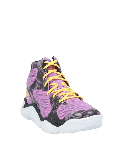 UNDER ARMOUR CURRY Purple Mauve Sneakers Textile Fibers, Synthetic Material for men