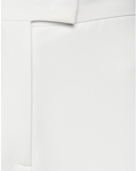 Jijil White Pants Polyester, Elastane