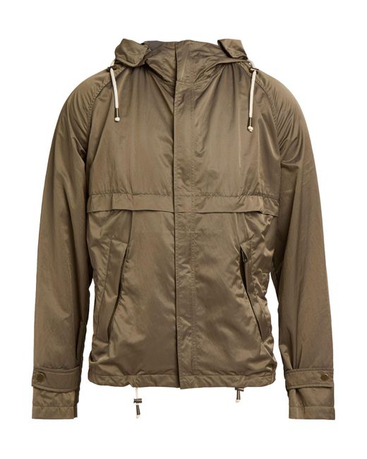 L'IMPERMEABILE Green Military Jacket Polyester, Polyamide for men