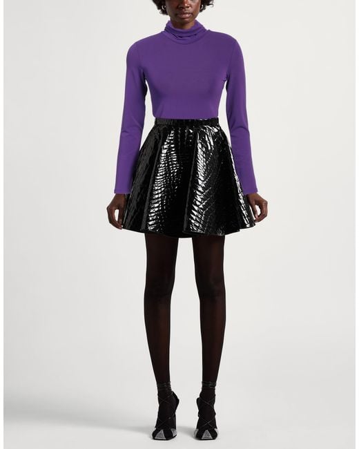 Ottod'Ame Purple T-Shirt Acetate, Polyamide, Elastane