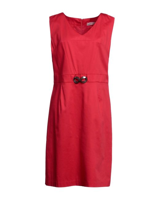 LOLA SANDRO FERRONE Red Midi Dress
