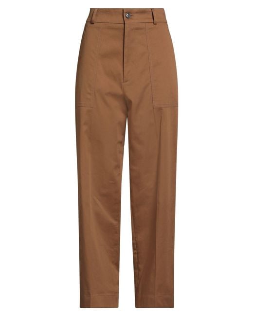 Berwich Brown Pants Cotton, Elastane