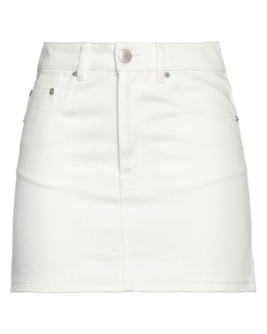AMI White Mini Skirt