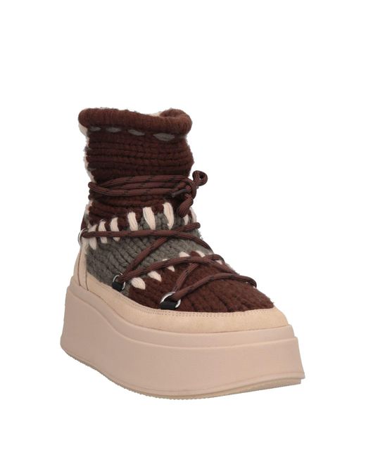Ash Brown Ankle Boots