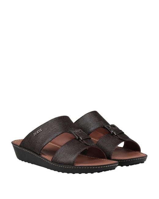 Tod's Black Sandals for men