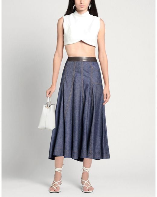 MAX&Co. Blue Denim Skirt