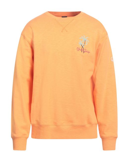 North Sails Orange Sweatshirt Cotton for men