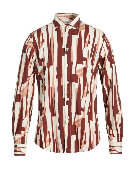 Boglioli Red Shirt Cotton for men