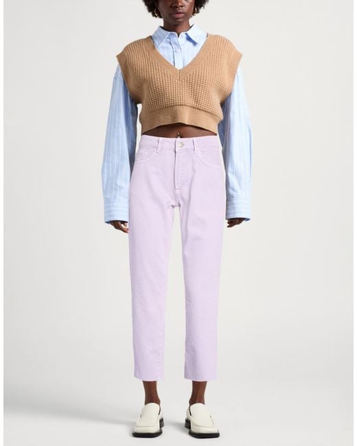 hinnominate Purple Lilac Jeans Cotton