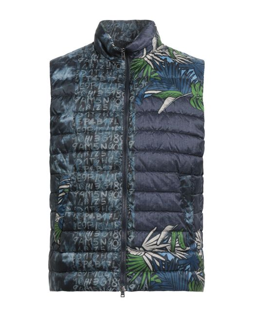 Herno Blue Vest Polyester for men