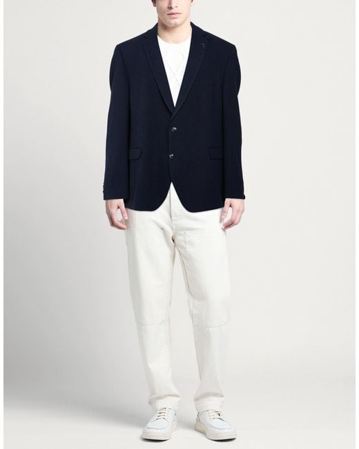 DIGEL Blue Blazer Virgin Wool, Elastane for men