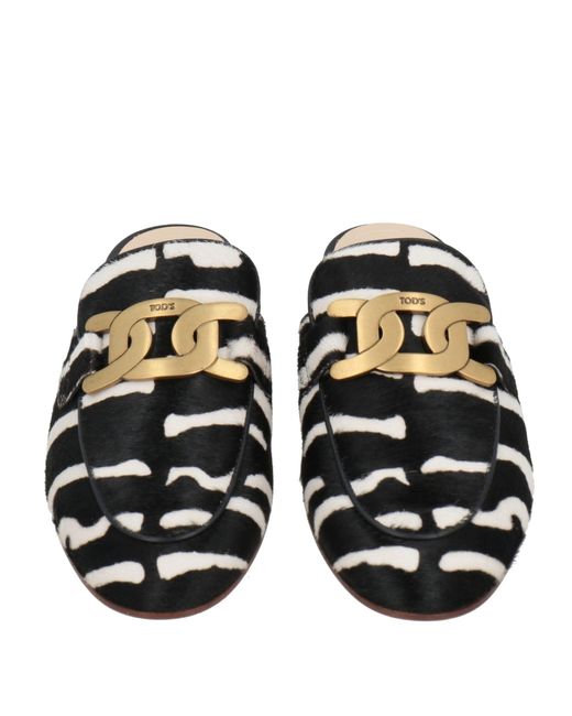 Tod's Black Mules & Clogs