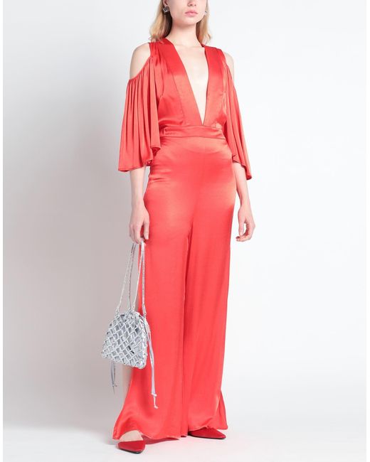 WEILI ZHENG Red Jumpsuit