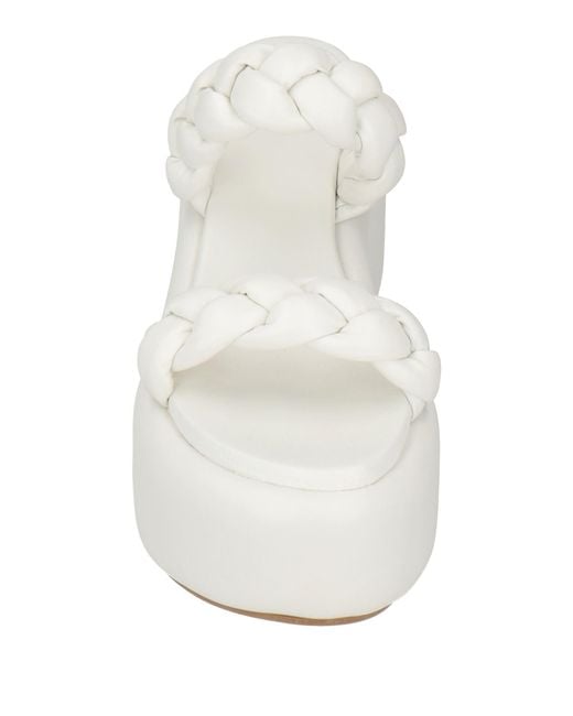 Le Silla White Sandals