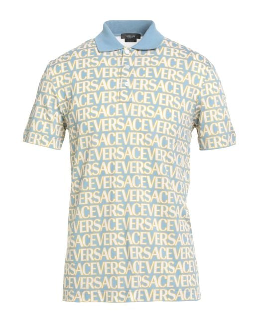 Versace White Polo Shirt Cotton for men