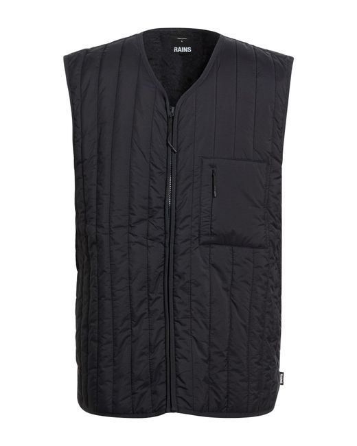 Rains Black Vests for men