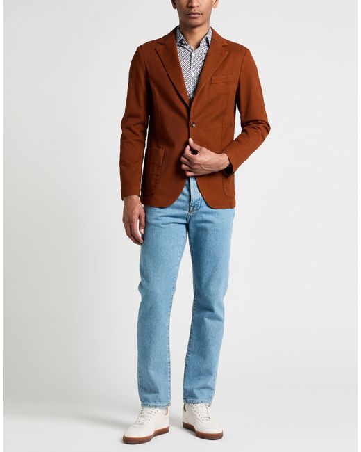 AT.P.CO Brown Blazers for men