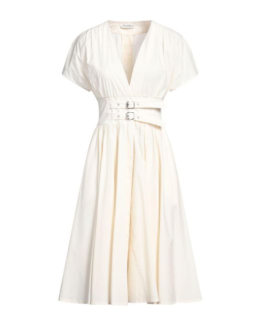 MEIMEIJ White Midi Dress