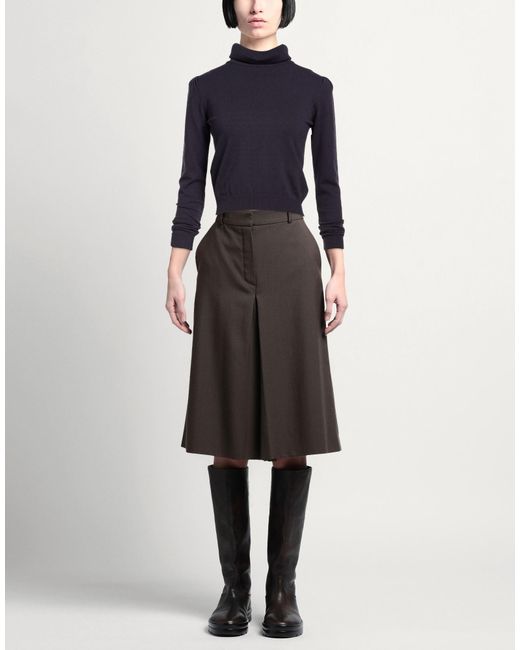 Soallure Blue Turtleneck Viscose, Polyester, Polyamide