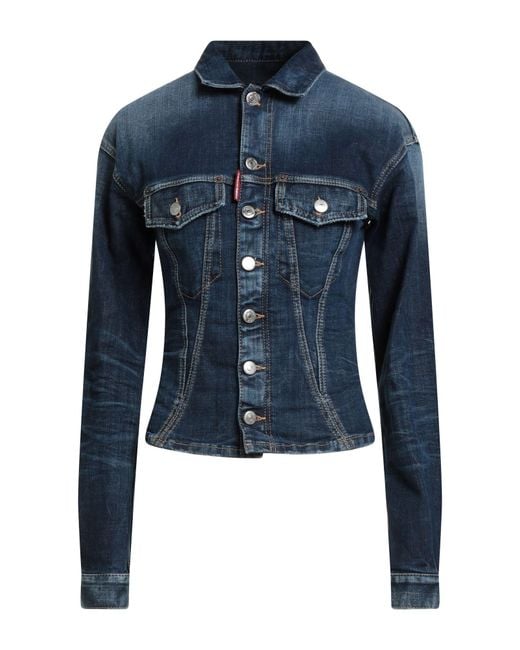 DSquared² Blue Denim Outerwear