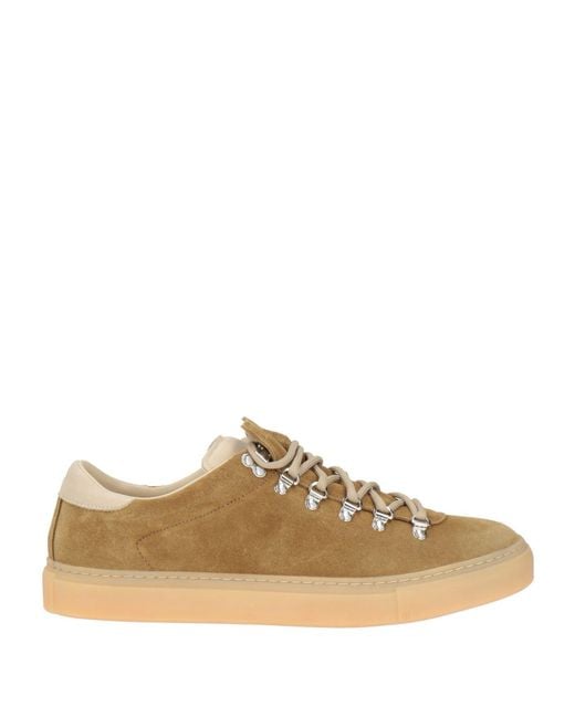 Diemme Brown Marostica Low Khaki Sneakers Leather for men