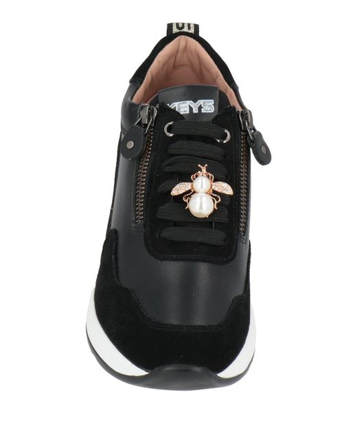 Keys Black Sneakers Leather