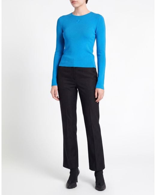 MARINE SERRE Blue Sweater Viscose, Elastane