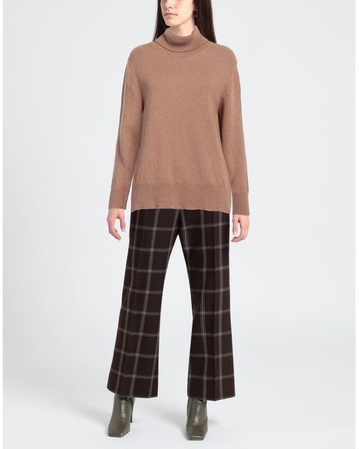 Aragona Brown Camel Turtleneck Cashmere